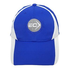 Sport Tek Endurance Corner Strapback Cap Racing Runner Hat Port Authority Blue